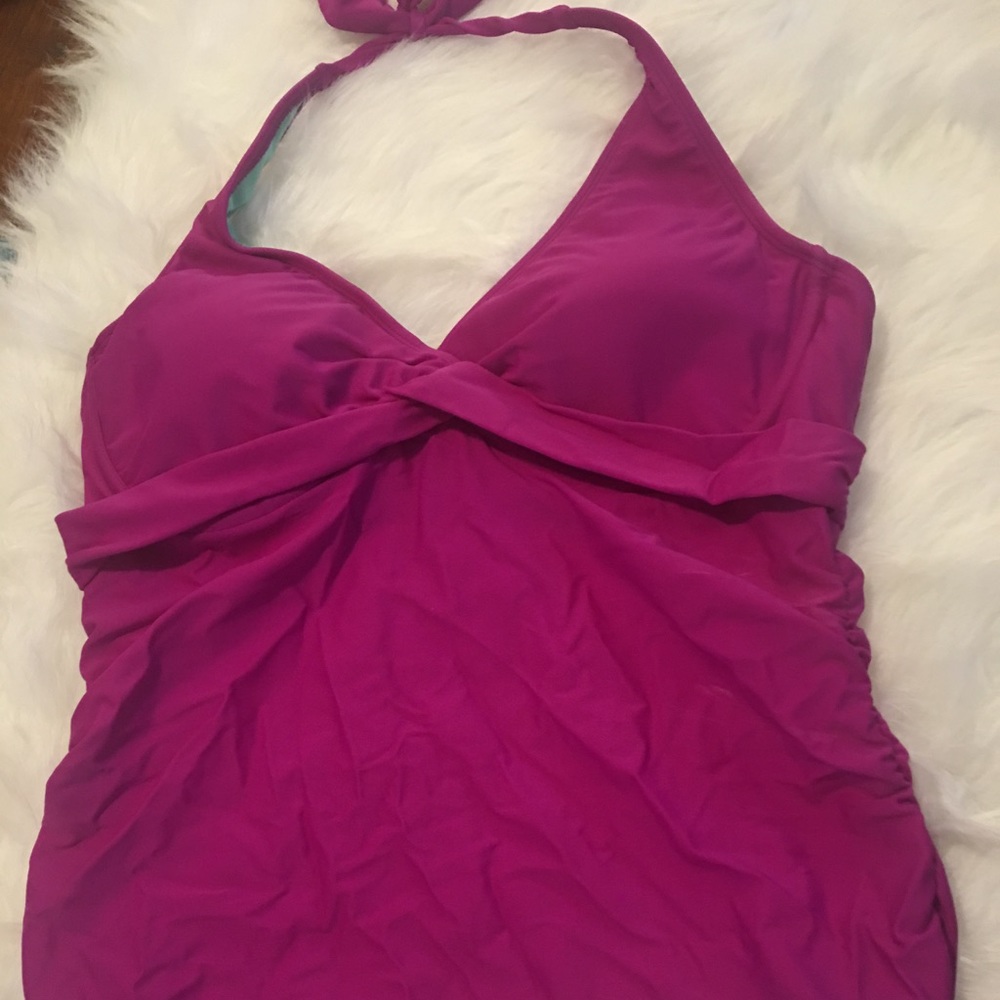 Athleta Magenta Tankini Top
